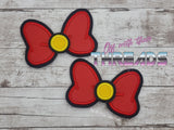 DIGITAL DOWNLOAD ITH  Applique Bow Shoe Lace on Charms