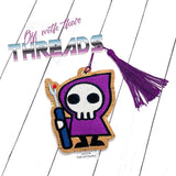 DIGITAL DOWNLOAD 4x4 Seam Reaper Bookmark Ornament Gift Tag