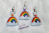 DIGITAL DOWNLOAD Rainbow Snap Tab Key Chain