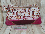 DIGITAL DOWNLOAD Applique Erika Clutch Zipper Bag Lined and Unlined