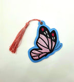 DIGITAL DOWNLOAD Applique Butterfly Bookmark Ornament Gift Tag