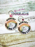 DIGITAL DOWNLOAD Nobody Cares Alpaca Snap Tab Key Chain and Eyelet Set