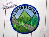 DIGITAL DOWNLOAD I Hate People Patch 3 SIZES INCLUDED