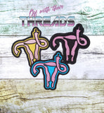 DIGITAL DOWNLOAD FUterus Patch 3 SIZES INCLUDED