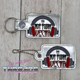 DIGITAL DOWNLOAD Not Today Vecna Snap Tab Key Chain Eyelet Charm