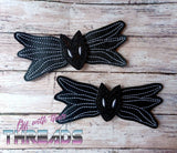 DIGITAL DOWNLOAD ITH Jack Bow Tie Wings Shoe Boot Lace on Charms 2 SIZES