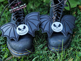 DIGITAL DOWNLOAD ITH Pumpkin King Wings Shoe Boot Lace on Charms 2 SIZES