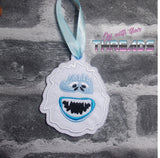 DIGITAL DOWNLOAD 4x4 Bumble Snow Dude Ornament