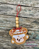 DIGITAL DOWNLOAD Cinnamon Bun Mouse Bookmark Ornament Gift Tag