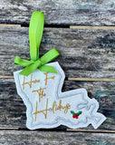 DIGITAL DOWNLOAD Louisiana State Bookmark Ornament Gift Tag