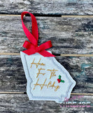 DIGITAL DOWNLOAD Georgia State Bookmark Ornament Gift Tag