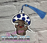 DIGITAL DOWNLOAD Stabby Mushroom Bookmark Ornament Gift Tag