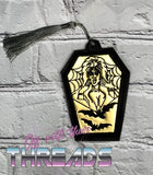 DIGITAL DOWNLOAD Applique Mistress of Dark Bookmark Ornament Gift Tag