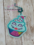 DIGITAL DOWNLOAD Patchwork Girl Cupcake Bookmark Ornament Gift Tag
