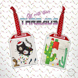 DIGITAL DOWNLOAD Card Holder Pocket Ornament and Gift Tag