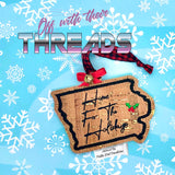DIGITAL DOWNLOAD Iowa State Bookmark Ornament Gift Tag