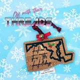 DIGITAL DOWNLOAD Maryland State Bookmark Ornament Gift Tag