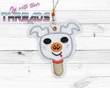 DIGITAL DOWNLOAD Ghost Dog Ice Cream Bar Bookmark Ornament Gift Tag