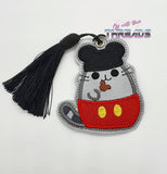 DIGITAL DOWNLOAD Mouse Kitty Bookmark Ornament Gift Tag