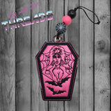 DIGITAL DOWNLOAD Applique Mistress of Dark Bookmark Ornament Gift Tag