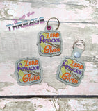 DIGITAL DOWNLOAD Zero Amucks Given BUNDLE Snap Tab Eyelet and Feltie Set