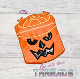 DIGITAL DOWNLOAD 6x8 Boo Bucket Zipper Bag Set 3 Designs
