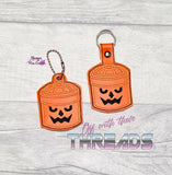 DIGITAL DOWNLOAD Pumpkin Boo Bucket Snap Tab and Eyelet Charm Keychain