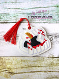 DIGITAL DOWNLOAD Vampire Teeth Bookmark Ornament Gift Tag