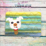 DIGITAL DOWNLOAD Applique Ghost Dog Popsicle Quilted Mug Rug Snack Mat Set 4 SIZES INCLUDED Coaster