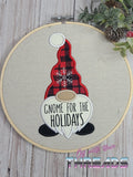 DIGITAL DOWNLOAD Applique Gnome For The Holidays 6 SIZES INCLUDED
