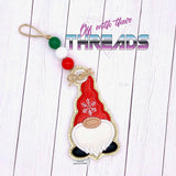 DIGITAL DOWNLOAD Applique Gnome Ornament Bookmark Gift Tag