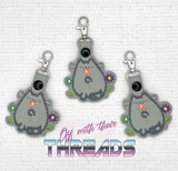 DIGITAL DOWNLOAD Stop To Smell The Flowers Kitty Snap Tab Keychain