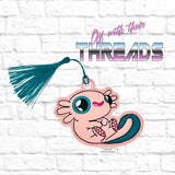 DIGITAL DOWNLOAD Axolotl Bookmark Ornament Gift Tag