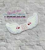 DIGITAL DOWNLOAD Cupid Wings Shoe Boot SATIN AND BEAN STITCH EYELET OPTIONS INCLUDED