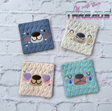 DIGITAL DOWNLOAD Bear Mug Rug BUNDLE 3 SIZES INCLUDED ENVELOPE AND TURN HOLE OPTIONS