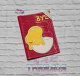DIGITAL DOWNLOAD Applique Bye Egg A6 Notebook Cover