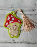 DIGITAL DOWNLOAD Applique Toadstsool Bookmark Ornament Gift Tag