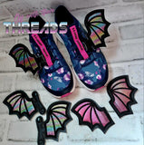 DIGITAL DOWNLOAD Applique Velcro Snap Tab and Slider Bat Wings Shoe Boot