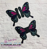 DIGITAL DOWNLOAD Butterfly Wing Velcro Shoe Boot SNAP AND SLIDER OPTIONS INCLUDED