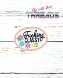 DIGITAL DOWNLOAD Floral Classy Patch 3 SIZES INCLUDED