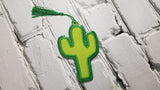 DIGITAL DOWNLOAD 4x5 Applique Cactus Bookmark ITH