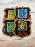 DIGITAL DOWNLOAD Blank Shield Crest Applique Coaster