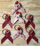 4x4 DIGITAL DOWNLOAD 3D Awareness Ribbon Key Chain Single and Multi