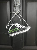 DIGITAL DOWNLOAD ITH Chuck 'Em At The Door Door Sign 4 Sizes