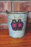 DIGITAL DOWNLOAD 4x4 5x7 Coffin Earring Pendant Set 1 and 2 inch included