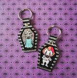4x4 DIGITAL DOWNLOAD Applique Coffin Eyelet and Snap Tab Set