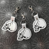 4x4 DIGITAL DOWNLOAD Anatomical Skull Snap Tab