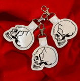 4x4 DIGITAL DOWNLOAD Anatomical Skull Snap Tab