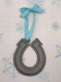DIGITAL DOWNLOAD Snowflake Horseshoe Ornament