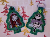 4x4 DIGITAL DOWNLOAD 2019 Applique Tree Set Eyelet Snap Tab Ornament